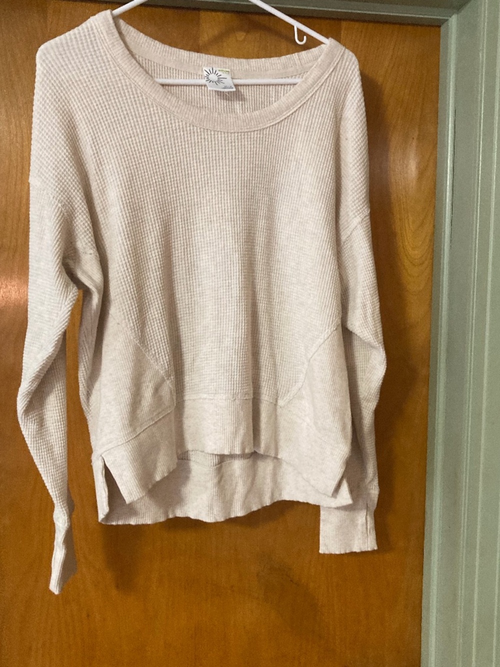 Offline by Aerie Waffle Knit Thermal Long Sleeve Shirt Top Size XS